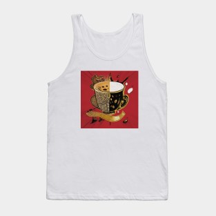 Coffee Cafe Vintage Retro Roast French Press Tank Top